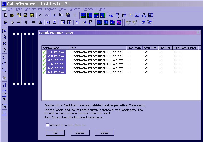 Sample Manager and new Instrument Strings